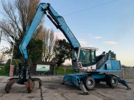 FUCHS MHL320 HIGH RISE CABIN SCRAP HANDLER C/W GRAB (PLEASE SEE DESCRIPTION) *VIDEO*