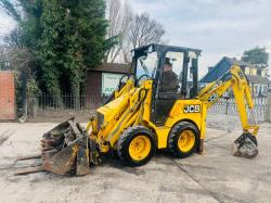 JCB 1CX 4WD BACKHOE DIGGER *2510 HOURS* C/W SELECTION OF BUCKETS & PALLET TINES 