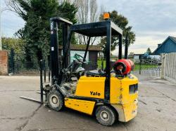  YALE GLP20 FORKLIFT *CONTAINER SPEC* C/W PALLET TINES & SIDE SHIFT *VIDEO*