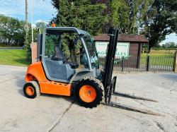 AUSA C150H ROUGH TERRIAN CONTAINER SPEC FORKLIFT C/W PALLET TINES *VIDEO*