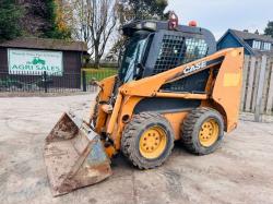 CASE 410 SKIDSTEER *912 HOURS, 1 OWNER FROM NEW* C/W SWEEPER, PLOW, BUCKET *VIDEO*