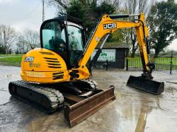 JCB 8065 TRACKED EXCAVATOR *ZERO SWING, YEAR 2013* C/W QUICK HITCH *VIDEO*