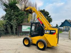 CATERPILLAR 246D SKIDSTEER *YEAR 2017, 2548 HOURS* C/W BUCKET *VIDEO*