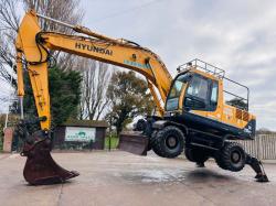 HYUNDAI 200W-7A 4WD WHEELED EXCAVATOR *ROAD REGISTERED* C/W QUICK HITCH *VIDEO*