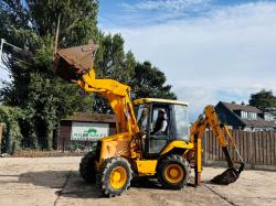 JCB 2CX 4WD BACKHOE DIGGER C/W 4 WHEEL STEER & EXTENDING DIG *VIDEO*