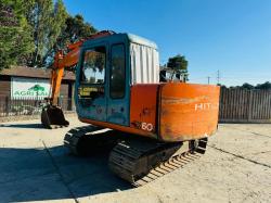 HITACHI EX60 TRACKED EXCAVATOR C/W BUCKET *VIDEO*