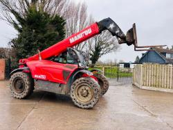 MANITOU MT 835 *C/W PALLET TINES *YEAR 2013*6650 HOURS*SOLID TYRES