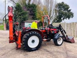 GOLDINE STAR 75 4WD TRACTOR C/W FRONT LOADER & BACK ACTOR 