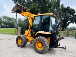 JCB 2CX-U 4WD LOADING SHOVEL C/W REAR LINKAGE, PTO, BUCKET & PALLET TINES *VIDEO*