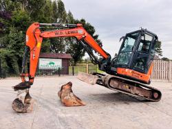 HITACHI ZX48U-5A EXCAVATOR *ZERO SWING, YEAR 2018* C/W 3 X BUCKET'S *VIDEO*