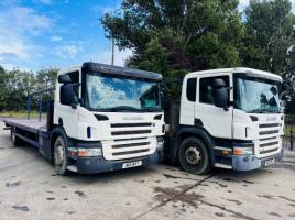 SCANIA P230 4X2 FLAT BED LORRY *YEAR 2010, CHOICE OF TWO *