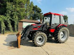 CASE 885XL 4WD TRACTOR C/W FRONT LOADER & MUCK FORK *VIDEO*