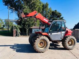 MANITOU MLT628 TURBO 4WD TELEHANDLER C/W PALLET TINES *VIDEO*