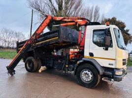 DAF LF55.220 4X2 TIPPER LORRY C/W ATLAS 92.2 CRANE 