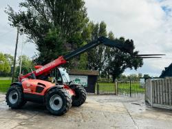 MANITOU MLT634-120 4WD TELEHANDLER *AG-SPEC* C/W PICK UP HITCH *VIDEO*