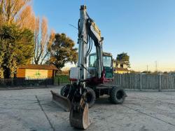 TAKEUCHI TB175W 4WD WHEELED EXCAVATOR *YEAR 2010* C/W BUCKET *VIDEO*