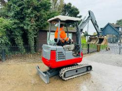 TAKEUCHI TB016 TRACKED EXCAVATOR C/W QUICK HITCH & 3 X BUCKETS *VIDEO*