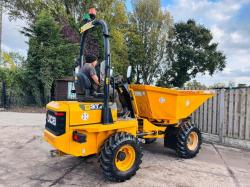 JCB 3STH-2S5 4WD SWIVEL TIP DUMPER *YEAR 2021, ONLY 655 HOURS* VIDEO*