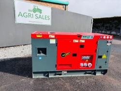 UNUSED ASHITER POWER AG3-30 30KVA GENERATOR 4 CYLINDER ENGINE *YEAR 2024*VIDEO*